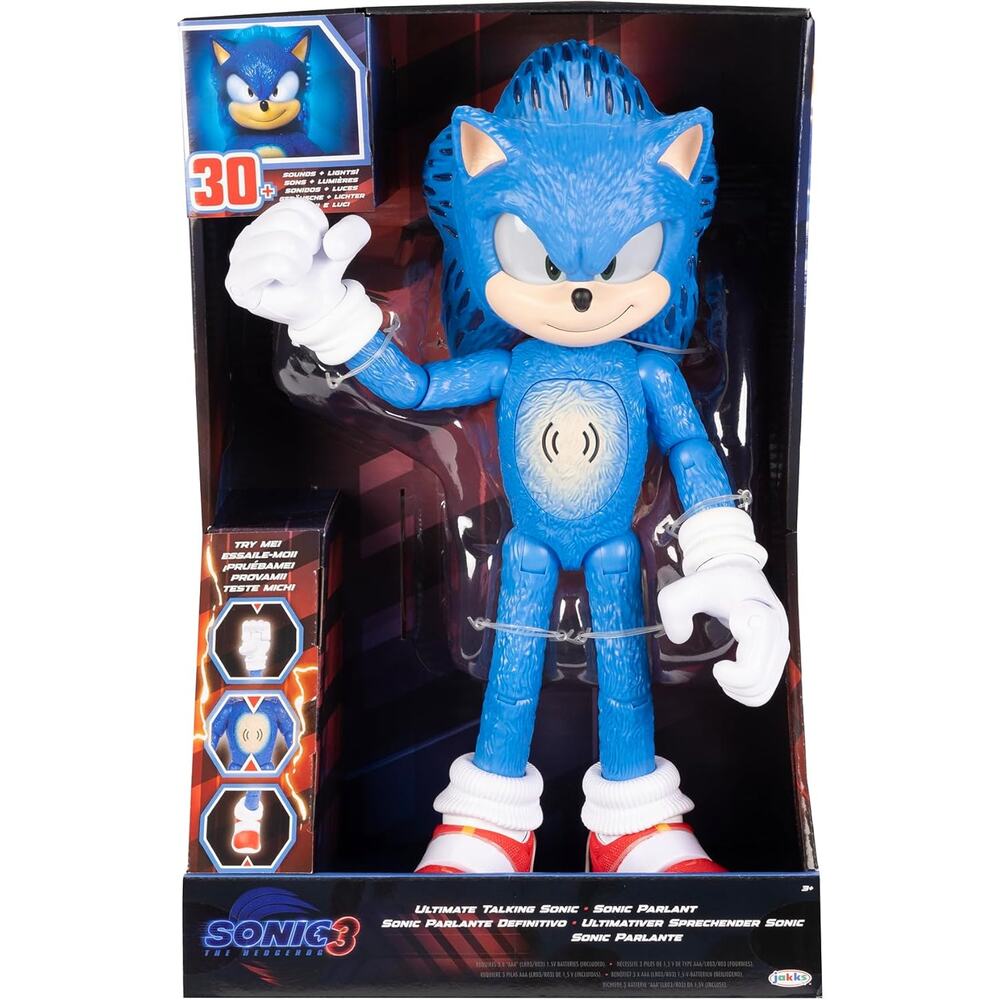 Sonic the Hedgehog 3 Ultimate Talking Sonic 12 inch Action Figure 15 Articulatio